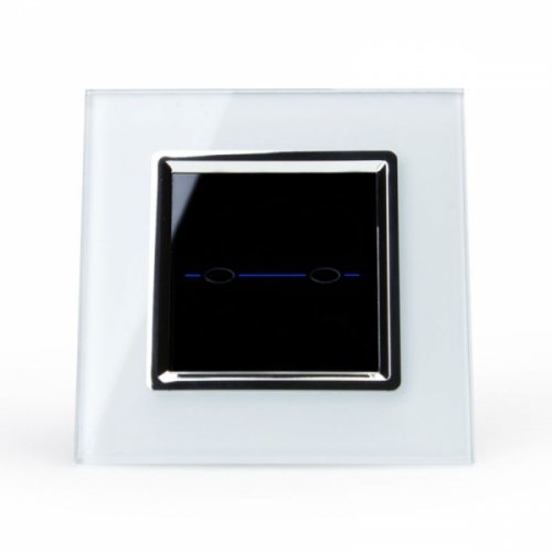 Сенсорный выключатель Livolo двухлинейный (белый) EQ-702-11