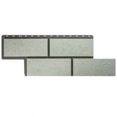 Фасадная панель Альта-Профиль Камень Неаполитанский Белый 1255х452 мм