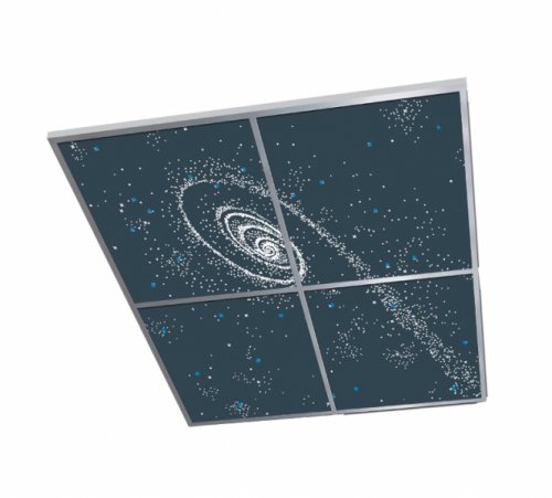 Зеркальная плита Невал Галактика ZN-1903 1.2x1.2 м