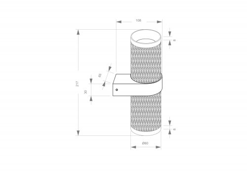Настенный светильник (бра) Technical Focus C069WL-02B