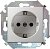 Механизм розетки 1-м СП Simon15 с заземл. бел. Simon 1591432-030