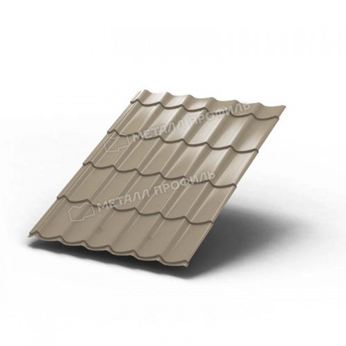 Металлочерепица МП Ламонтерра (ПЭ-01-1035-0.45) 1035 Бежевый жемчуг