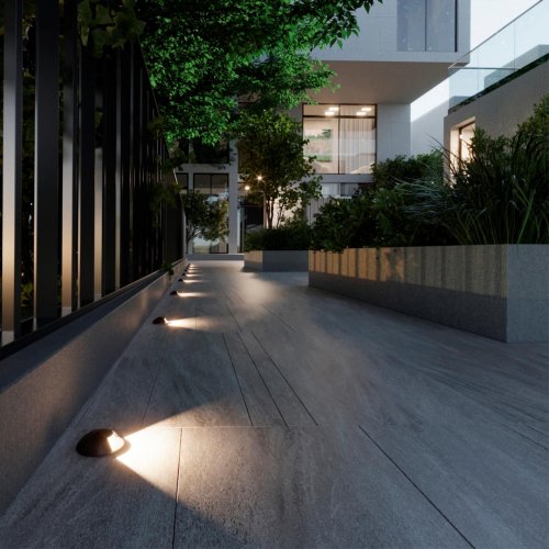 Встраиваемый грунтовый светильник Odeon Light Wald 6662/1GL LED 3W