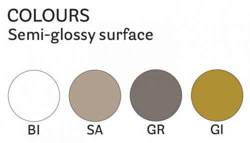 Стул пластиковый Babila белый/песочный