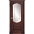 Межкомнатная дверь La Porte серия Classic модель 300.4 красное дерево с витражом Фраш