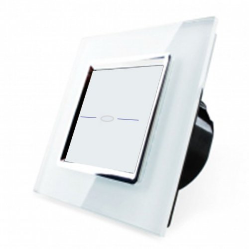 Сенсорный выключатель Livolo однолинейный (белый) EQ-701-11