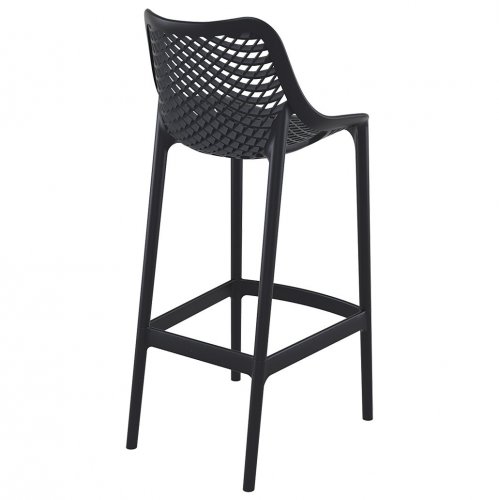 Стул пластиковый барный Air Bar 75 черный