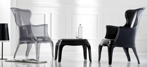 Стол-пуф пластиковый Pasha черный