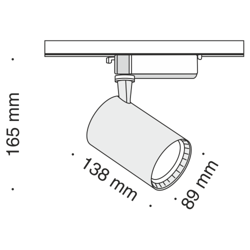 Трековый светильник Technical Track lamps TR003-1-17W4K-B