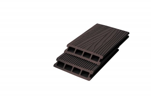 Террасная доска T-DECKS Premium 3D Optima Classic+Solo, без обработки, 3000х150х25мм, цвет венге