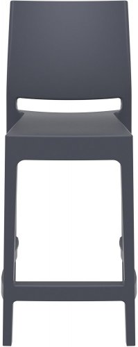 Стул пластиковый полубарный Maya Bar 65 темно-серый
