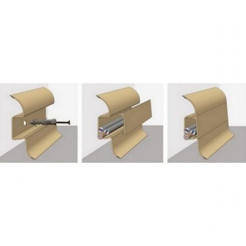 Плинтус ПВХ Идеал Классик 211 Дуб рустик 55x22