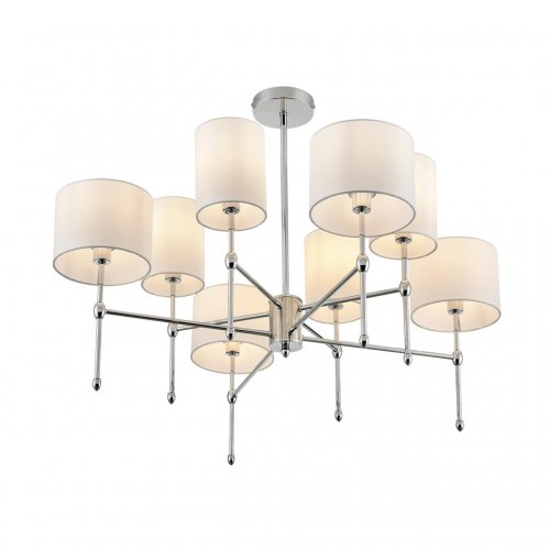 Люстра потолочная Lumion Latti цвет хром, белый арт. 6589/8C  8*40W E14