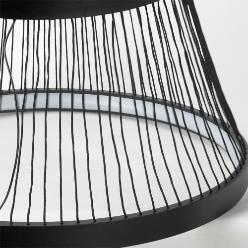 Люстра подвесная Lussole Macon цвет черный арт. LSP-7309 3000K 1*54W LED