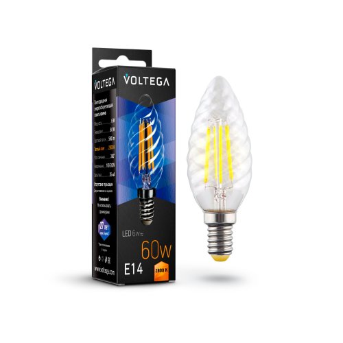 Лампочка Voltega Candle corn 6W 7027