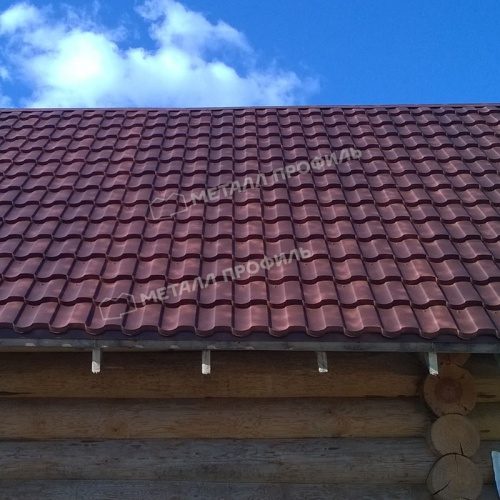 Металлочерепица МП Монтекристо-XL (ПРМ-03-RR32-0.5) RR32 Темно-коричневый