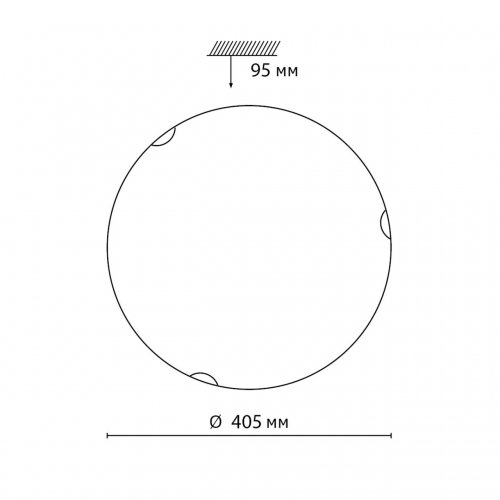 Настенно-потолочный светильник Sonex Ammonite 7602/DL 48W белый/золото