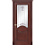 Межкомнатная дверь La Porte серия Classic модель 300.7 красное дерево контур с заливкой Камелия