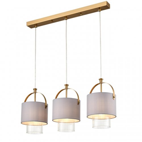 Подвес Lumion Jane цвет латунь, серый арт. 6592/3A  3*40W E14