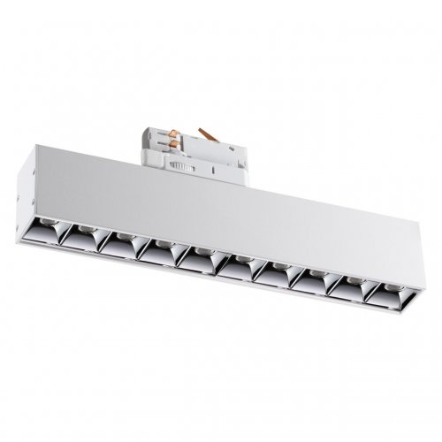 Трековый светодиодный светильник 3х-фазный Novotech Port 358862 16W белый