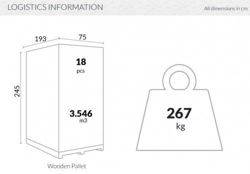 Шезлонг пластиковый Fiji GS 1009 коричневый