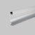 Алюминиевый профиль плинтус с подсветкой 53x14 мм серебро Led Strip