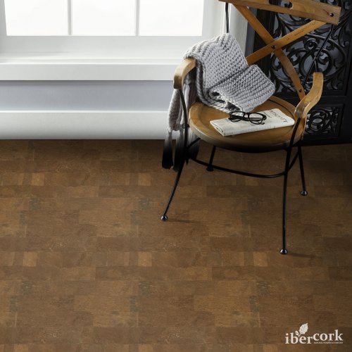 Пробковый клеевой паркет IberCork 600х300 мм/1,98 м2 Саламанка Маррон 6 SG с фаской
