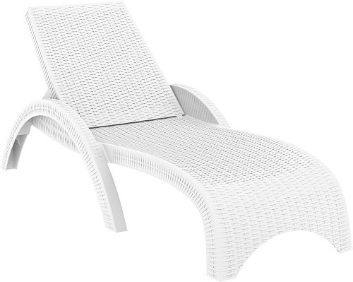 Шезлонг пластиковый Fiji GS 1009 белый