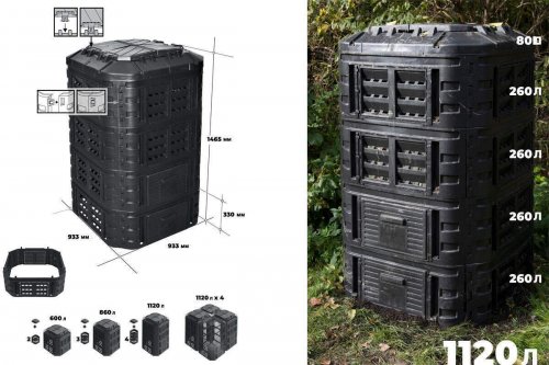 Компостер Patrol Modular Composter-3 1120 л