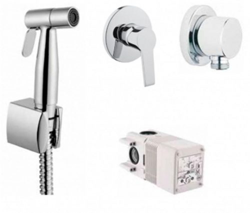 Гигиенический душ набор Vitra Solid S (смеситель, скрытая часть, лейка с держателем)