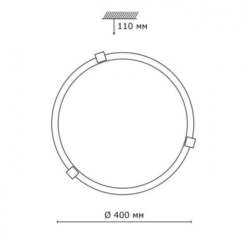 Настенно-потолочный светильник Sonex Duna 253 золото E27 200 Вт