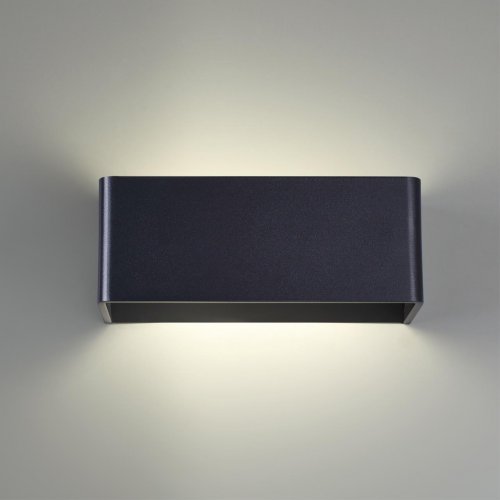 Светильник ландшафтный светодиодный настенный Novotech Street 359166 12W черный