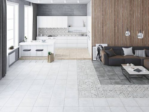 Керамогранит LB-Ceramics Цемент Стайл бежевый 6046-0358 45х45