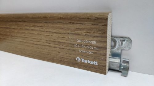 Плинтус шпонированный Tarkett Дуб медный 16х60 мм