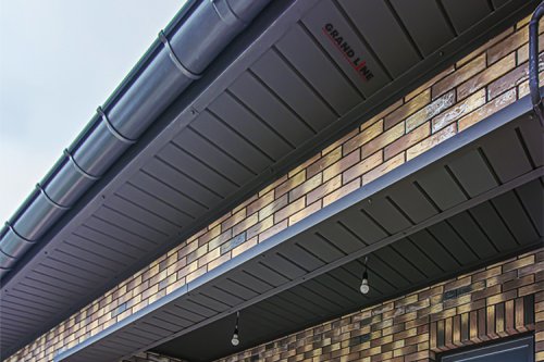 Колено стока Grand Line 100 мм RR 32 темно-коричневый