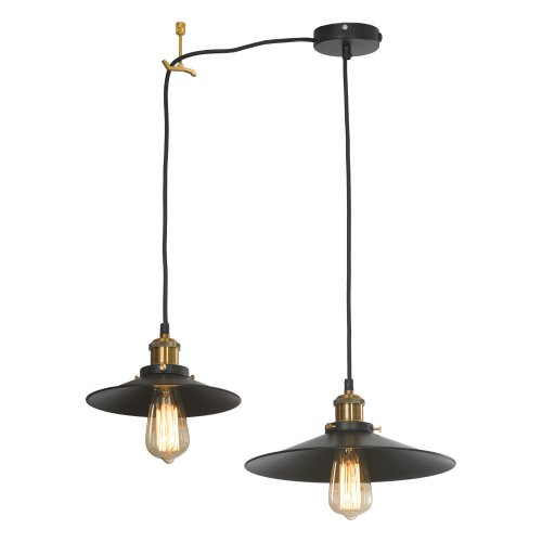 Подвесной светильник Lussole New York LSP-9601-2L 60W черный