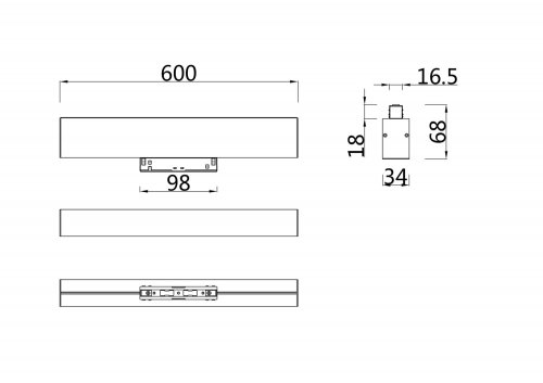 Трековый светильник Technical BASIS TR012-2-20W4K-W