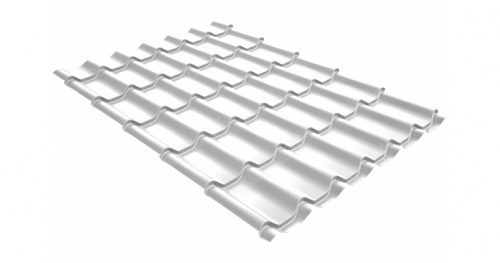 Металлочерепица Grandline Классик 0.5 Atlas X RAL 9003 сигнальный белый