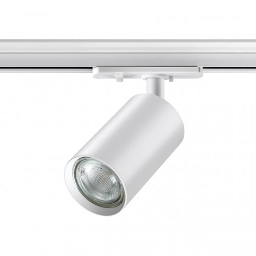 Трековый светильник для однофазного двухжильного шинопровода Novotech Port 370962 50W белый