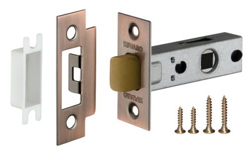 Защелка врезная Fuaro (Фуаро) Plastic P12-45-25 AC медь