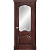 Межкомнатная дверь La Porte серия Classic модель 300.5 красное дерево со стеклом Аллегро