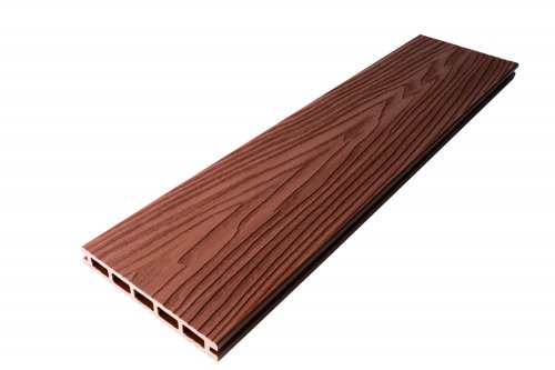 Террасная доска T-DECKS Premium 3D Light Classic 3000х150х20мм, цвет терракот
