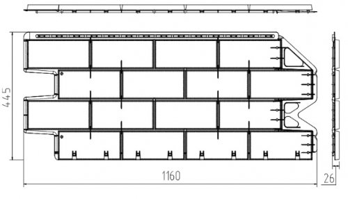 Фасадная (цокольная) панель Альта Профиль Фагот Талдомский