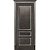 Межкомнатная дверь Porte Vista Классика Вена черная патина глухая