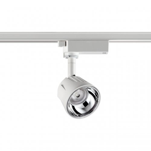 Трековый светильник однофазный светодиодный Novotech Port 358705 10W корпус белый/рефлектор хром