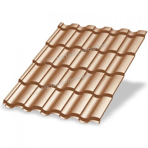 Металлочерепица МП Монтекристо-M (ПРМ-03-Helios-0.5) Helios Медный металлик