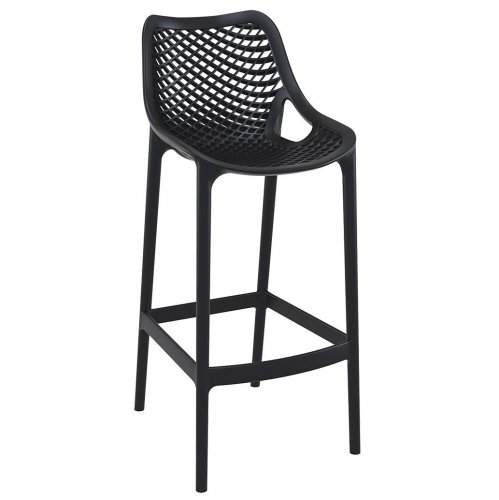 Стул пластиковый барный Air Bar 75 черный