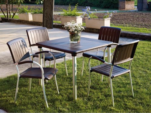 Кресло пластиковое Musa кофе