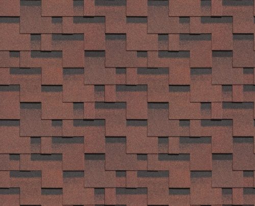 Гибкая черепица Docke Тетрис Красный