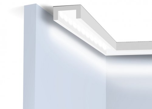 Карниз под покраску Hiwood LB40 с подсветкой 2000x40x20